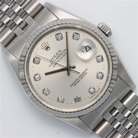 rolex ricoperto di diamanti prezzo|Vendesi Rolex Datejust 36mm 16234 Factory Silver .